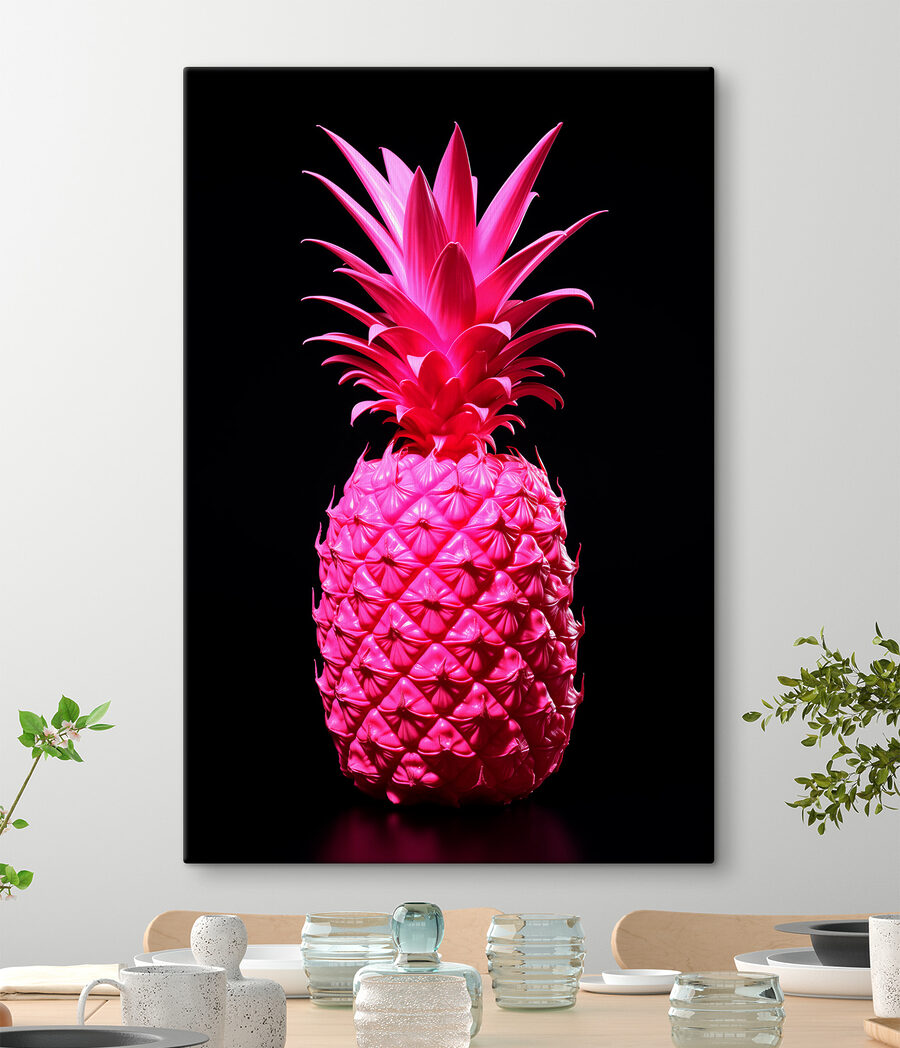 Piña en rosa intenso — interior 2