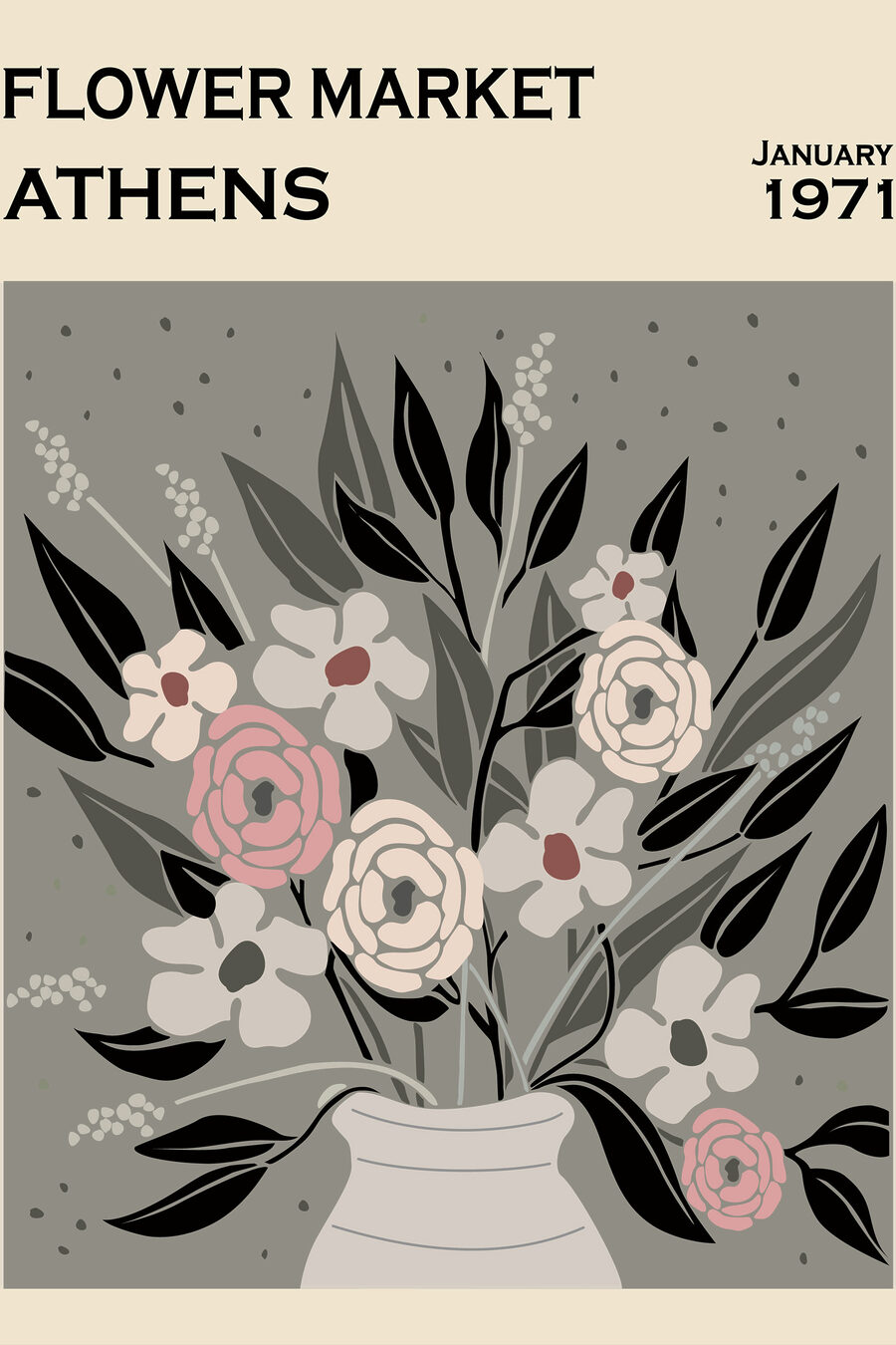 Mercado de flores Atenas — diseño completo