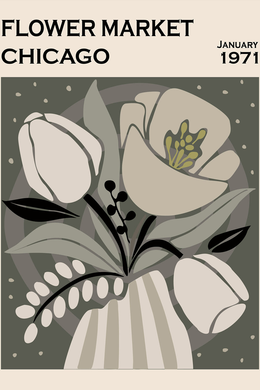 Mercado de flores Chicago — diseño completo