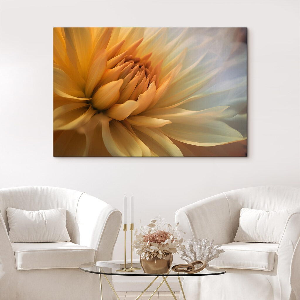 Corazón floral amarillo — interior 4