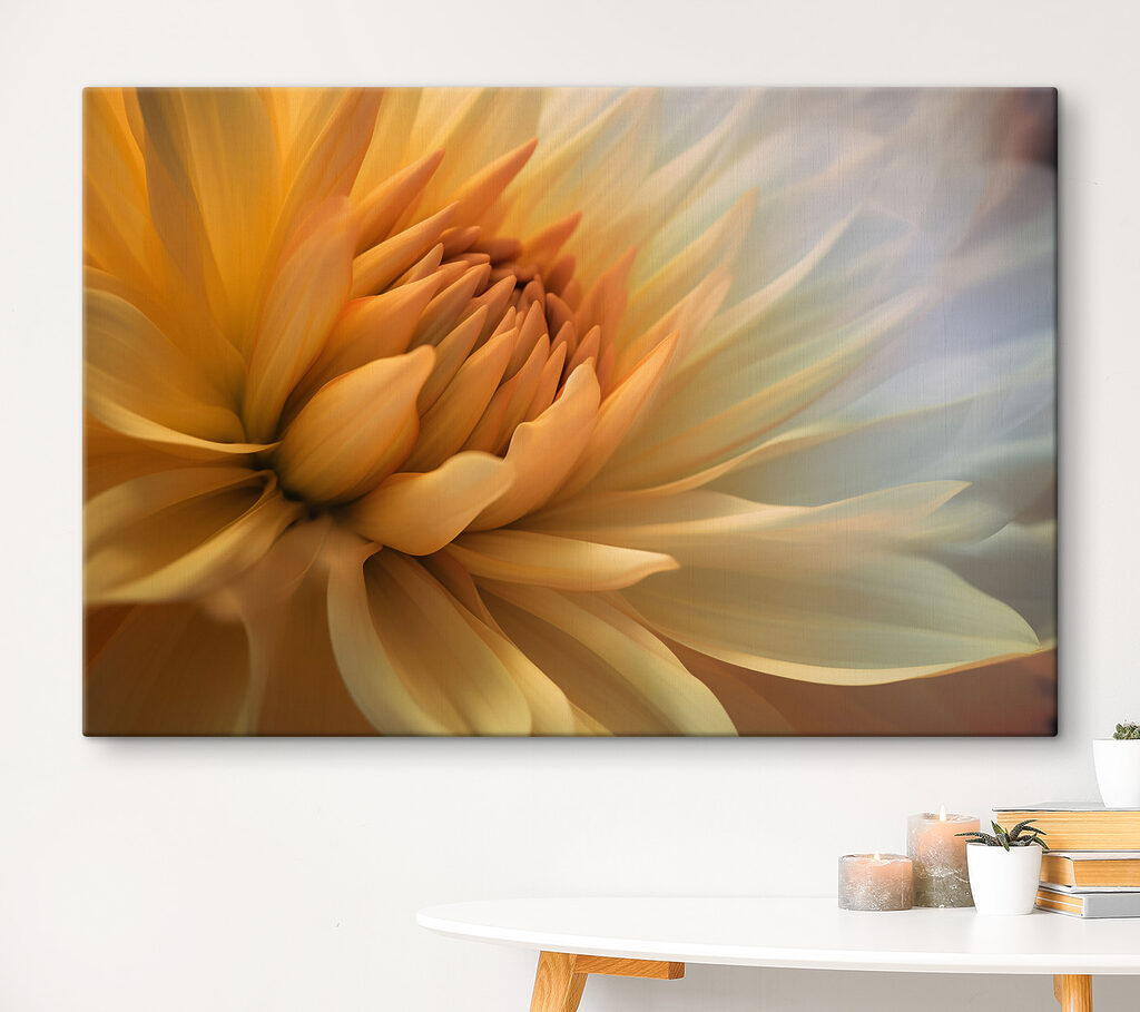 Corazón floral amarillo — interior 3