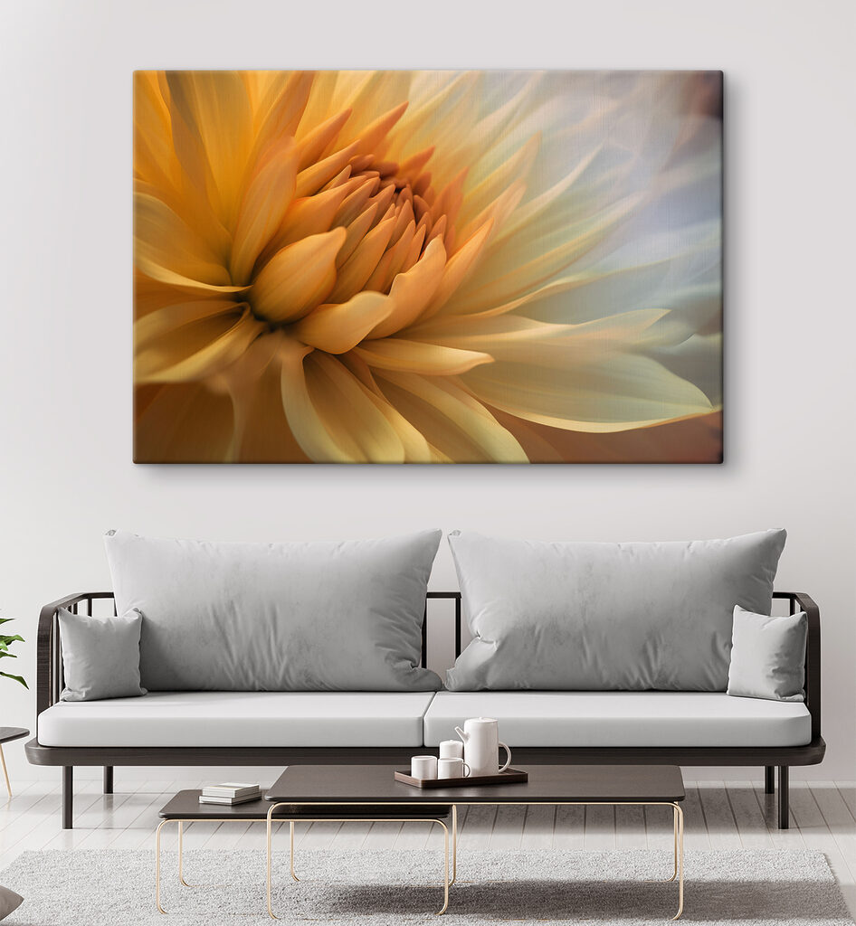 Corazón floral amarillo — interior 1