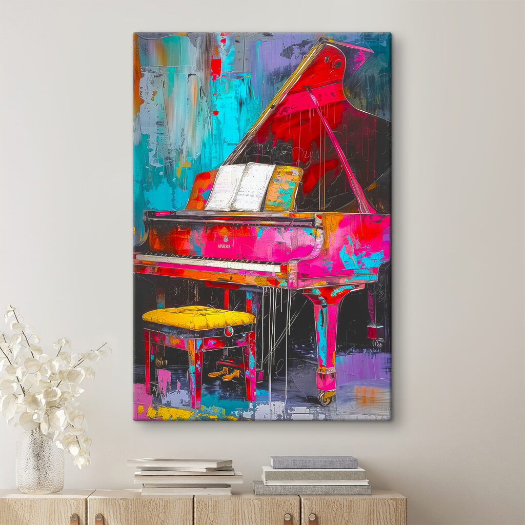 Piano entre pinceladas vivas — interior 2