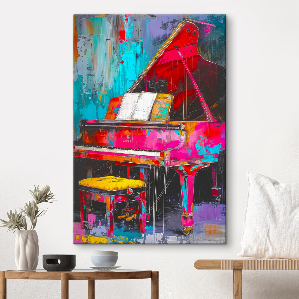 Piano entre pinceladas vivas — interior 1