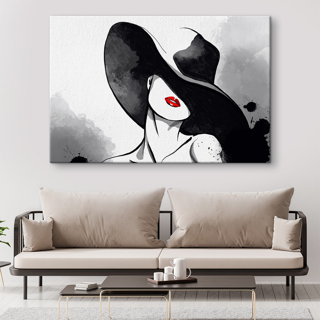 Sombrero de tinta en un interior
