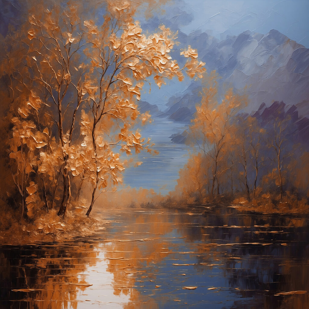 Otoño dorado en calma — diseño completo