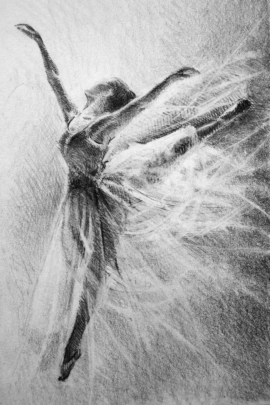 Ballet en tonos grises — diseño completo