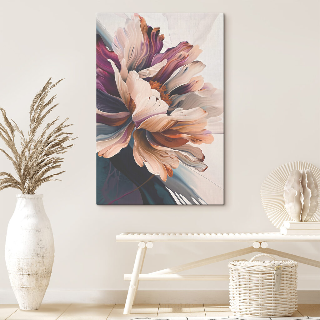 Flor morada y crema — interior 3