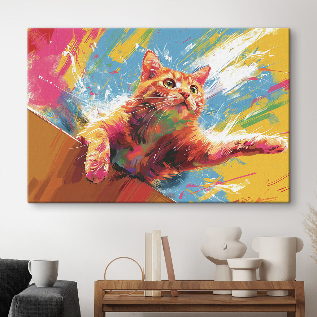 Gatito entre colores — interior 1