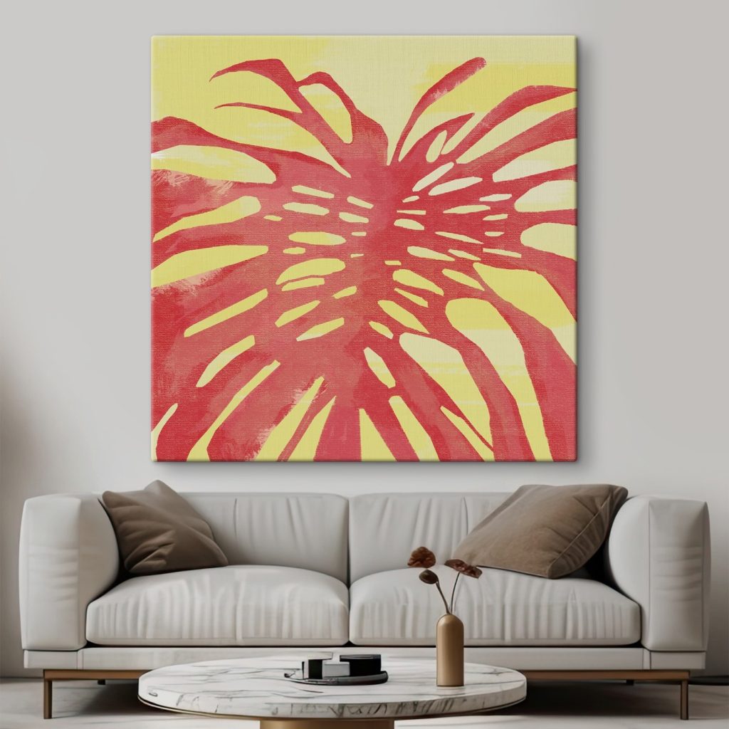 Hoja en rojo coral — interior 2