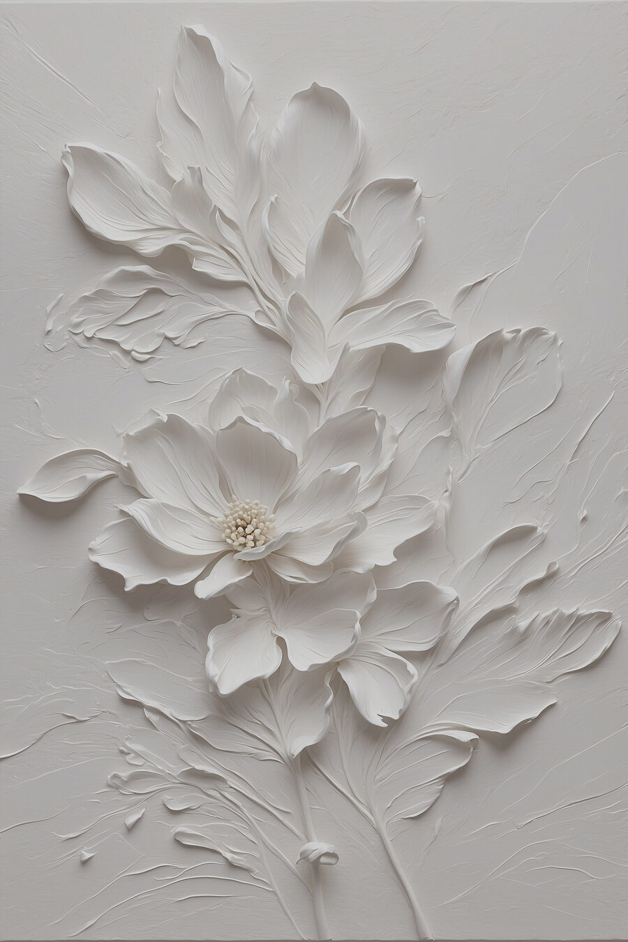 Rama en blanco crema — diseño completo