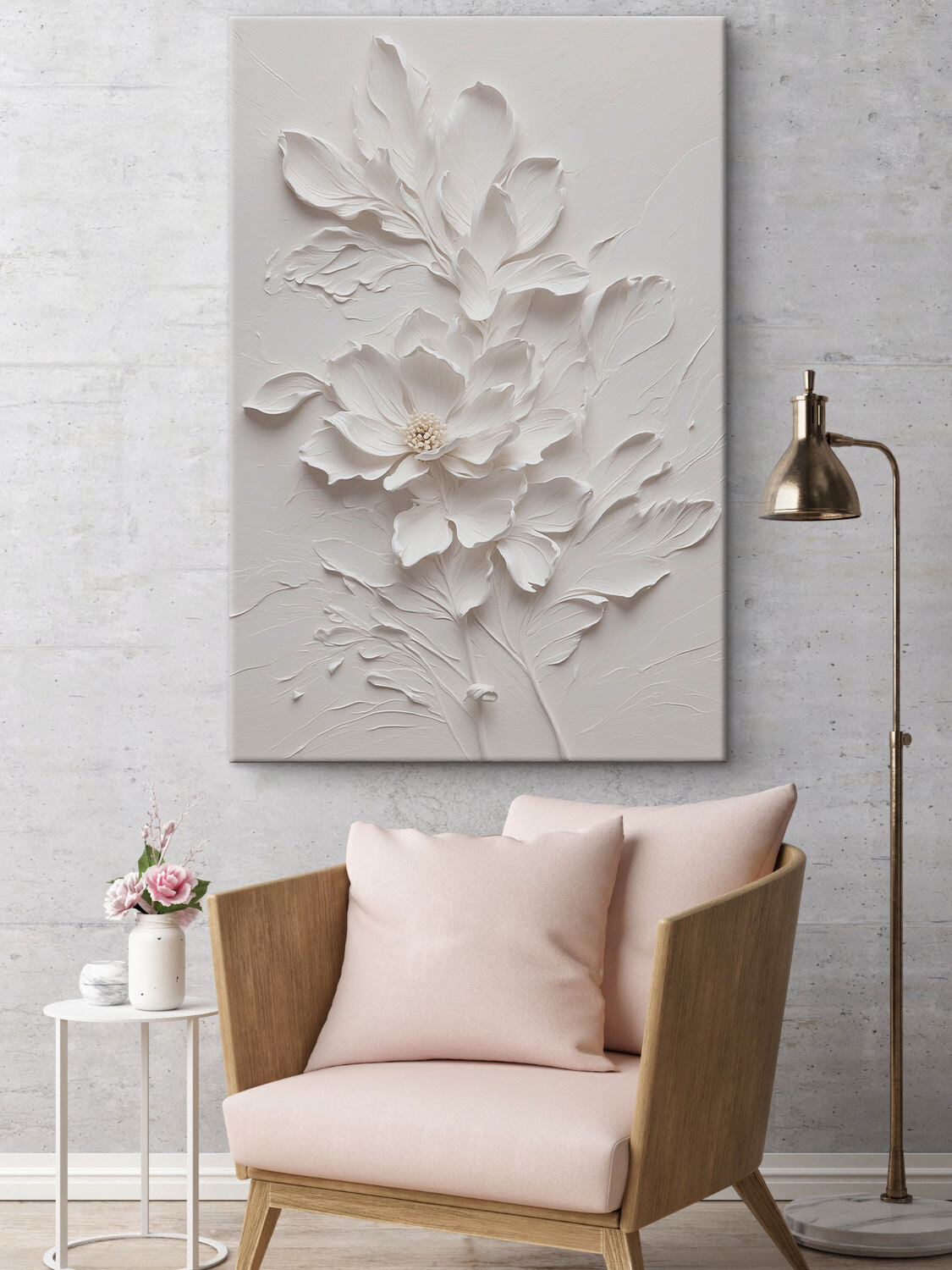 Rama en blanco crema — interior 2