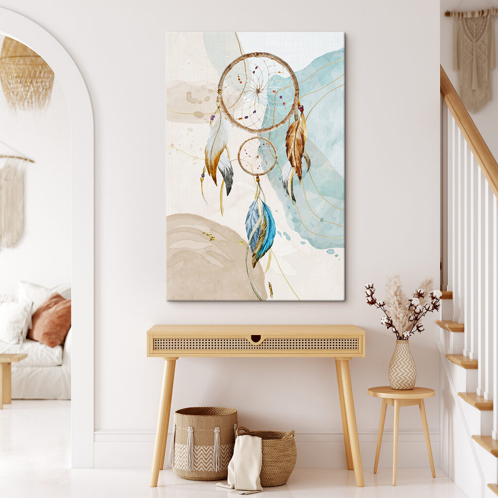 Atrapasueños de plumas azules — interior 2