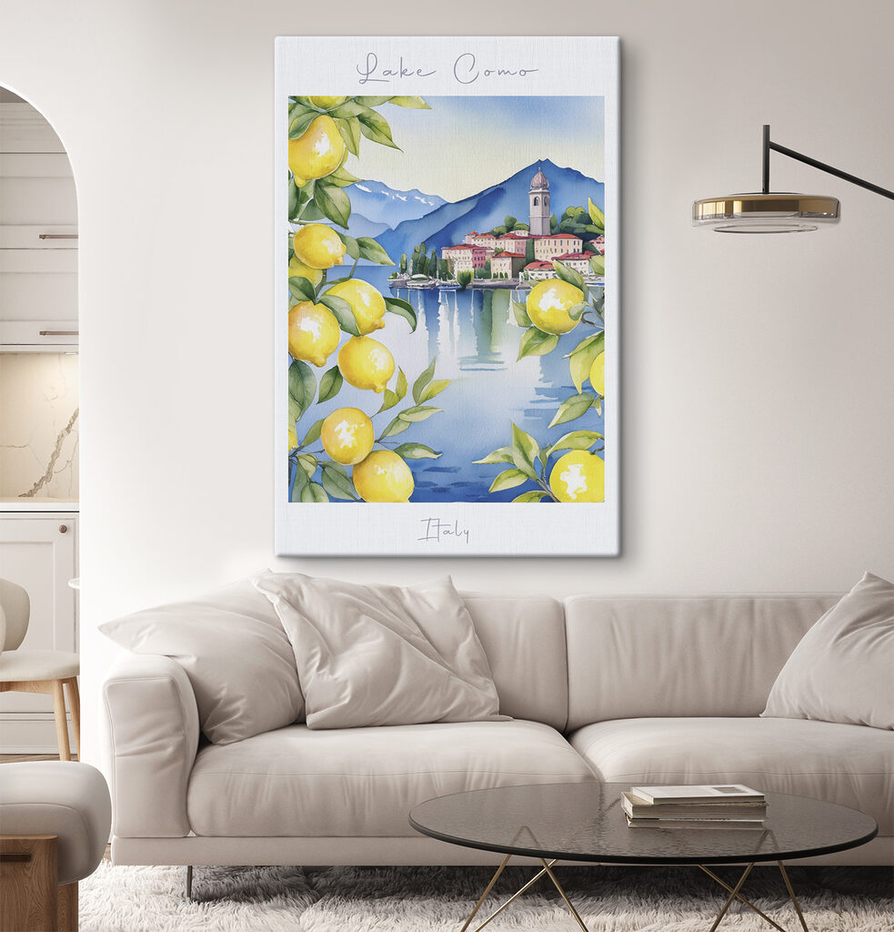 Lago Como entre limones en un interior