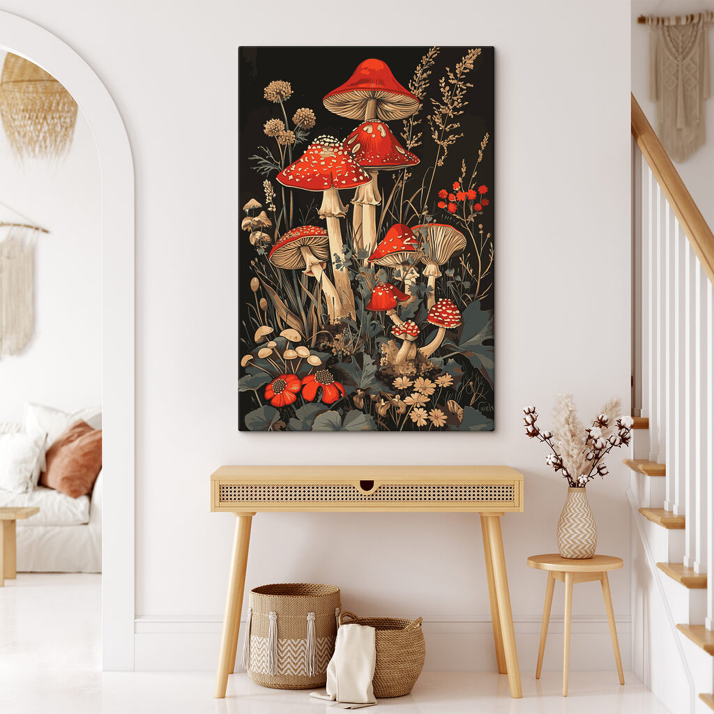 Setas rojas en penumbra — interior 2