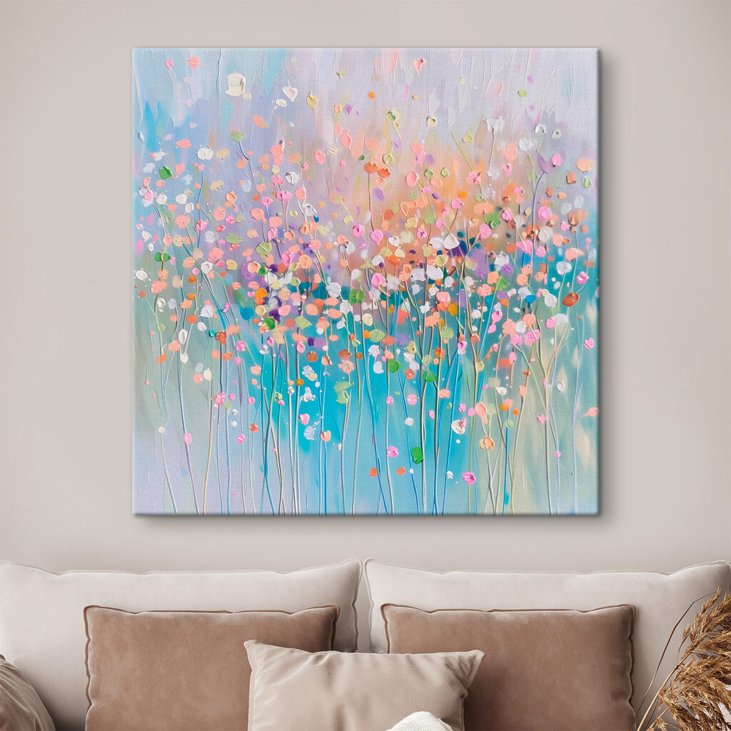 Flores como luces suaves en un interior