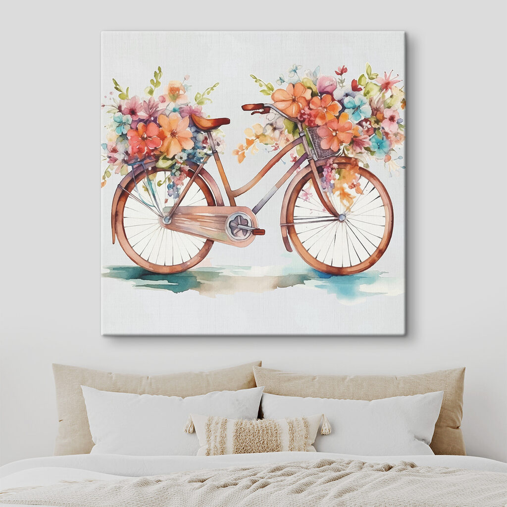 Bicicleta llena de flores — interior 1