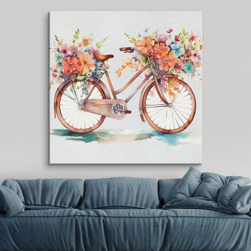 Bicicleta llena de flores — interior 2