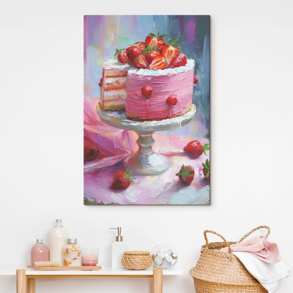 Tarta de fresas — interior 1