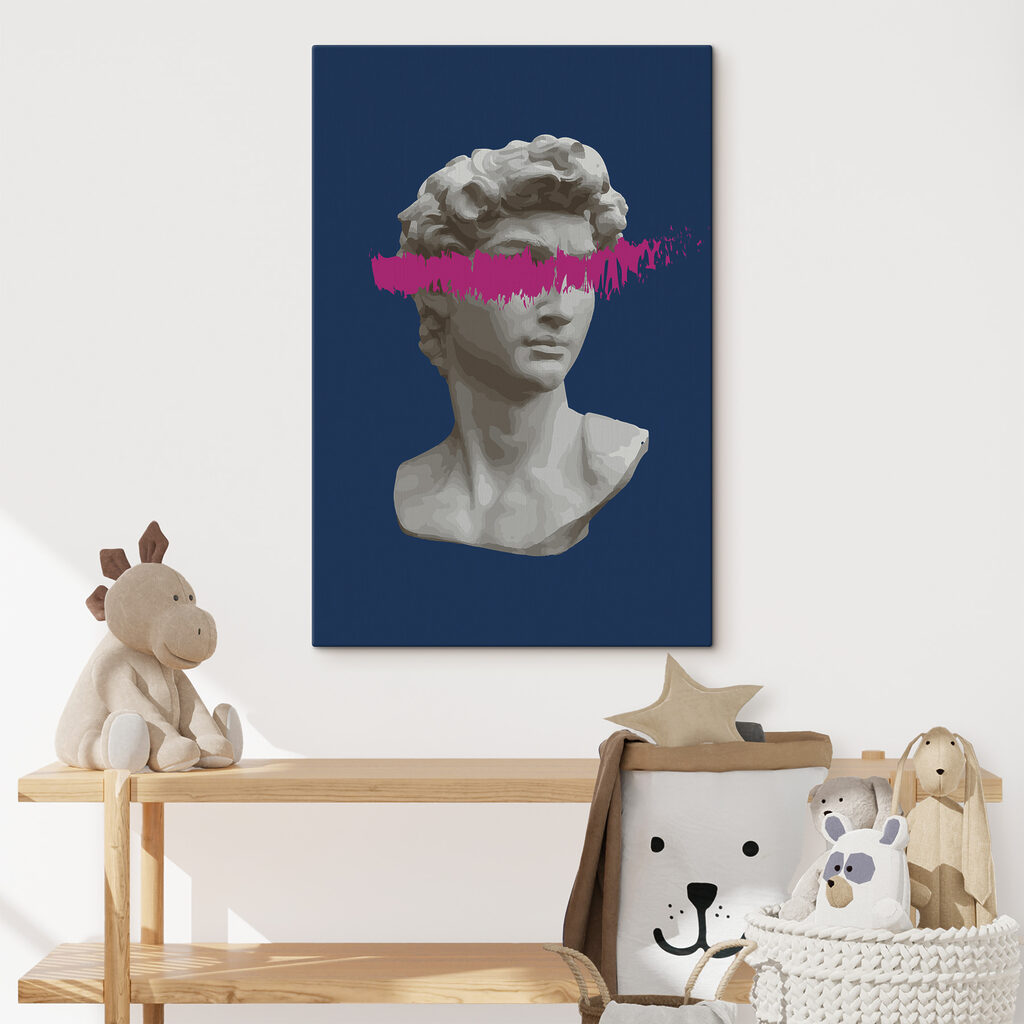Busto de David en un interior