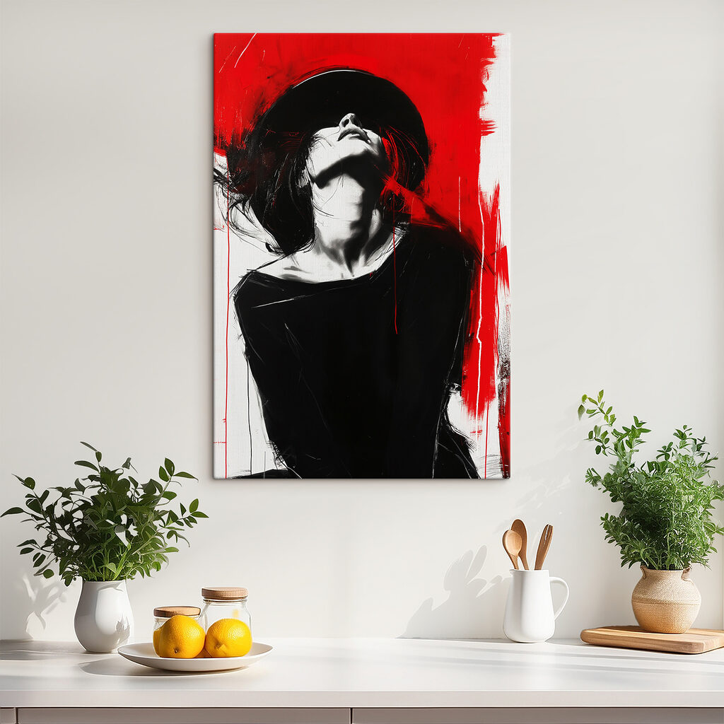 Retrato rojo con sombrero — interior 2