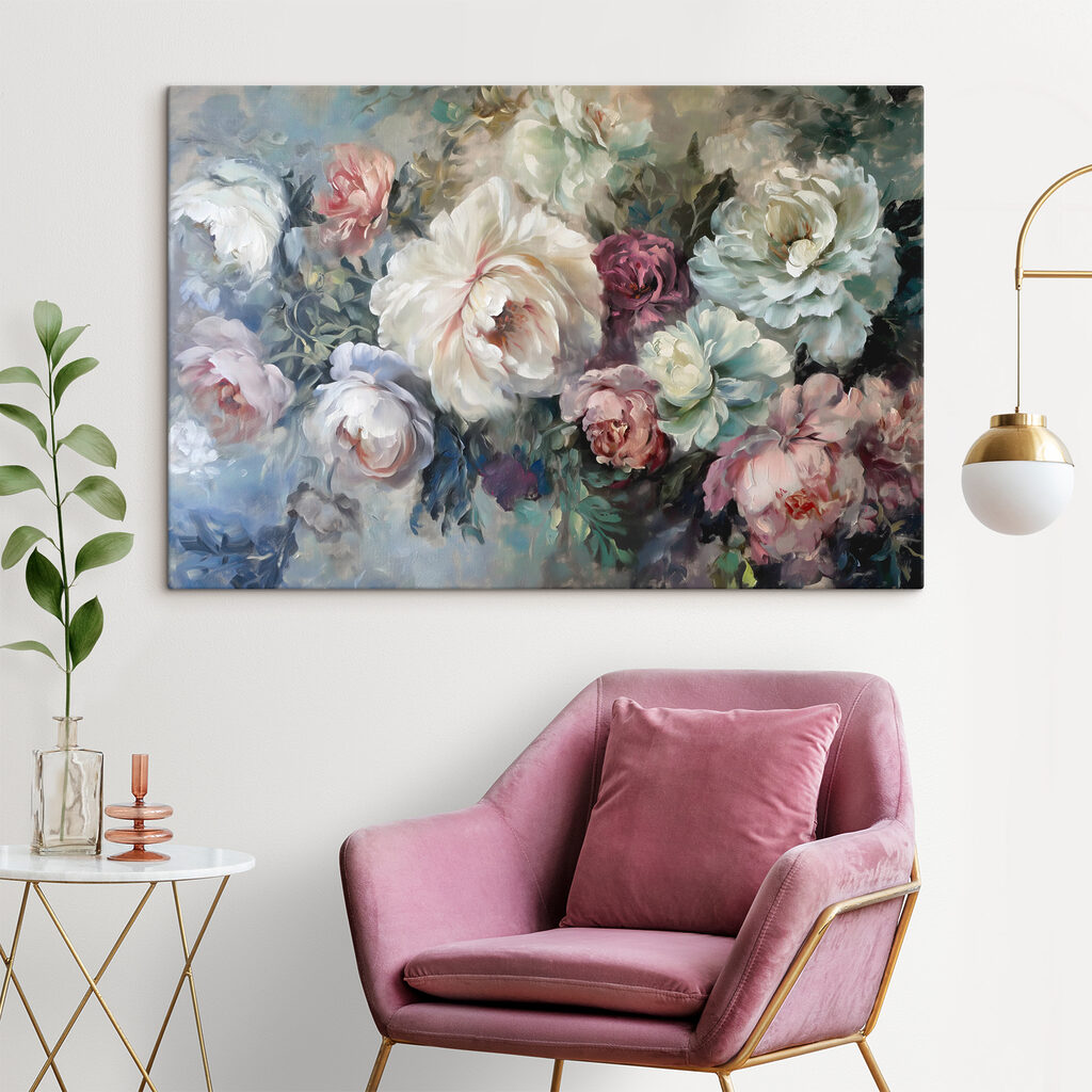 Rosas en tonos apagados — interior 1
