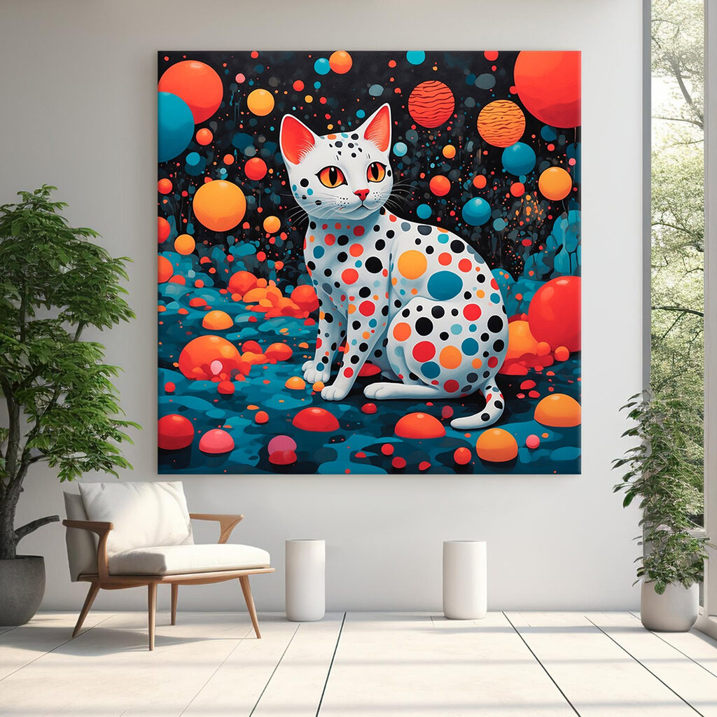 Gato lleno de puntos — interior 1