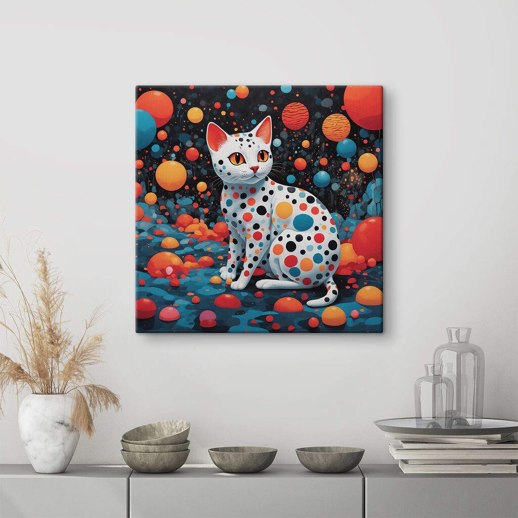 Gato lleno de puntos — interior 3