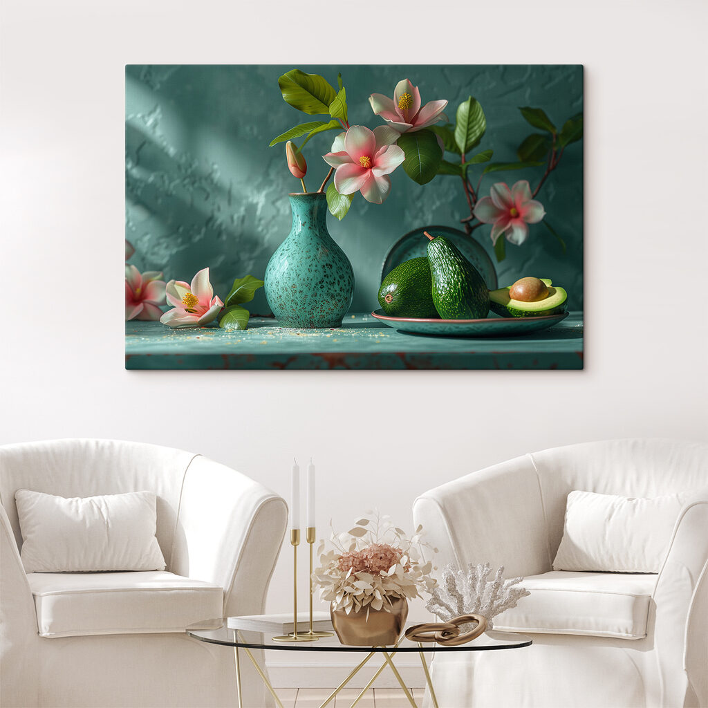 Aguacates con flores rosas — interior 2