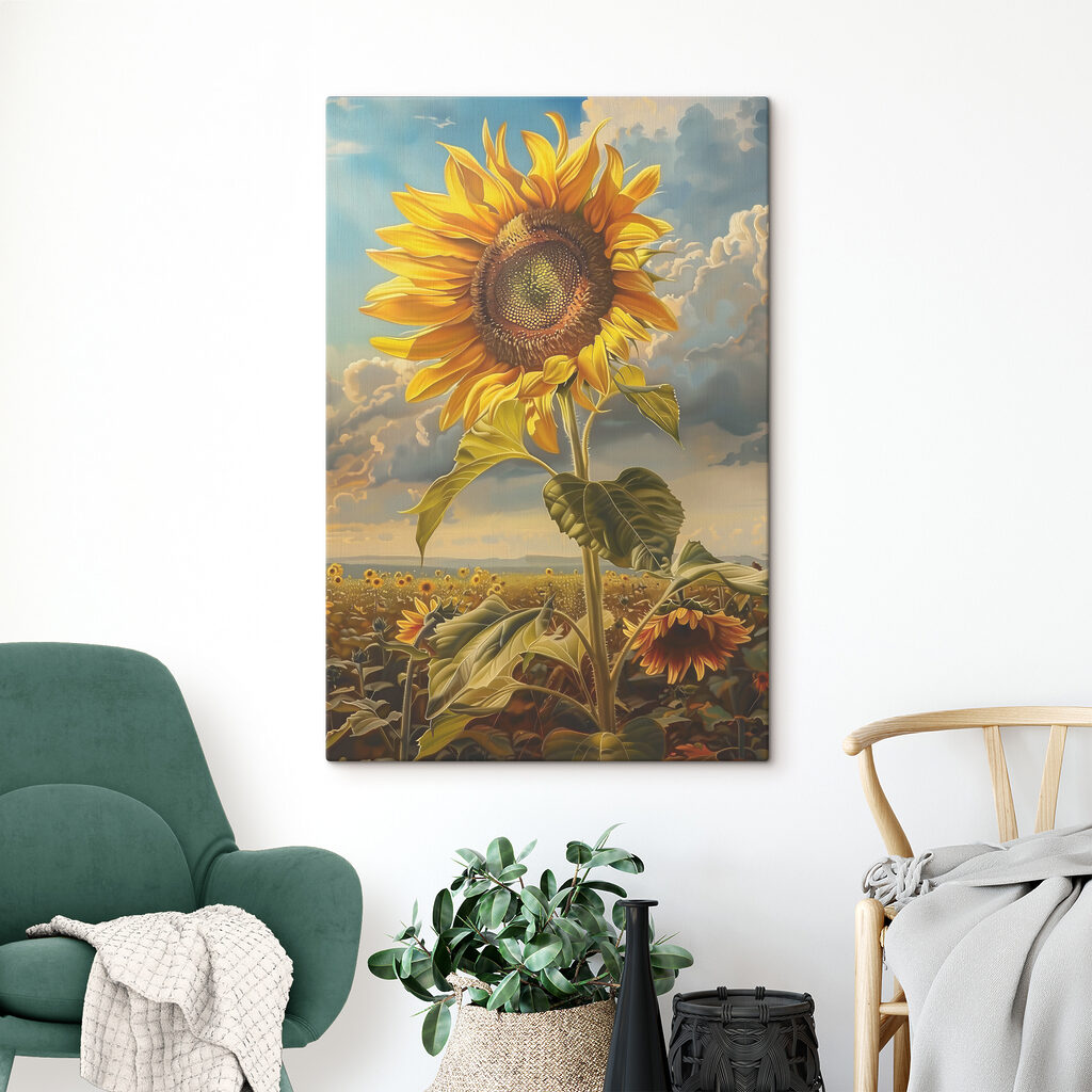 Girasol sobre el campo — interior 3