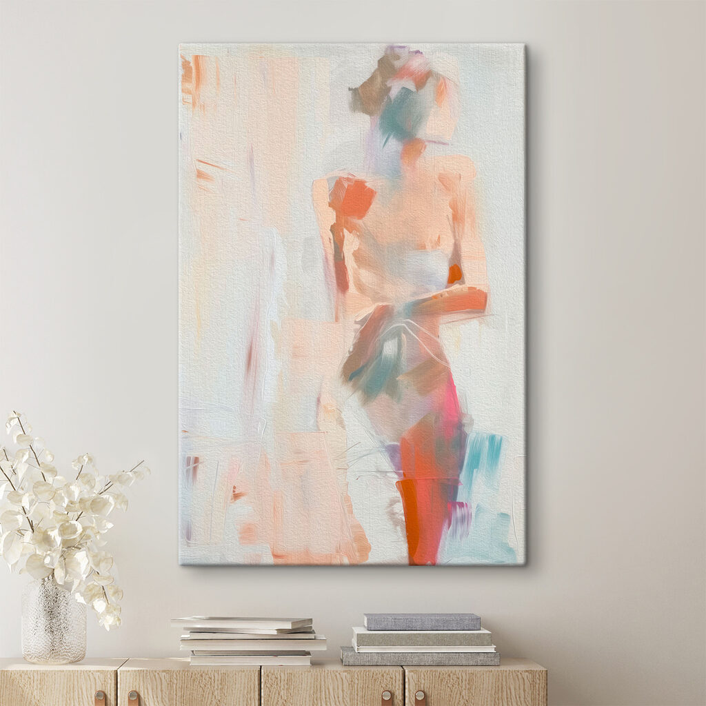 Figura en tonos pastel — interior 1