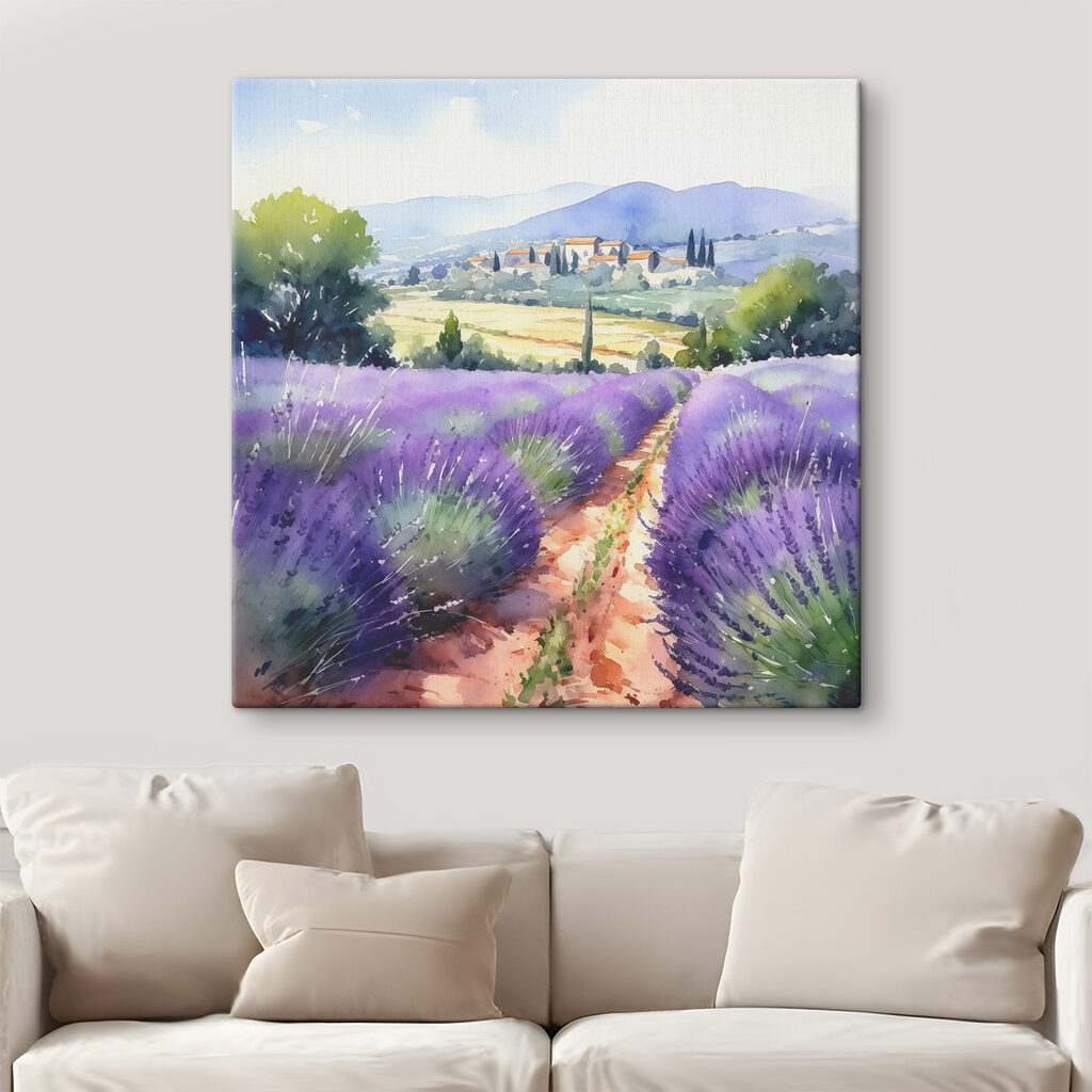 Camino entre lavanda — interior 1