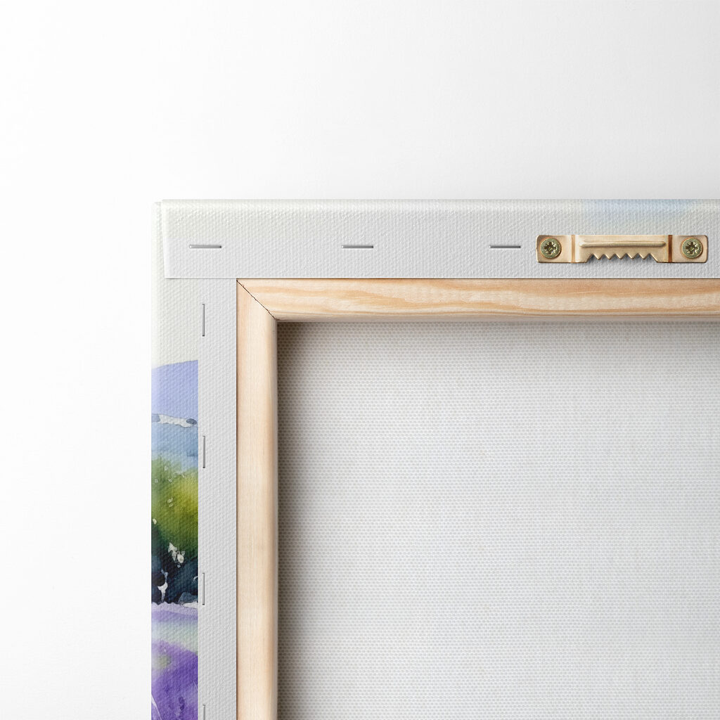 Camino entre lavanda — parte trasera