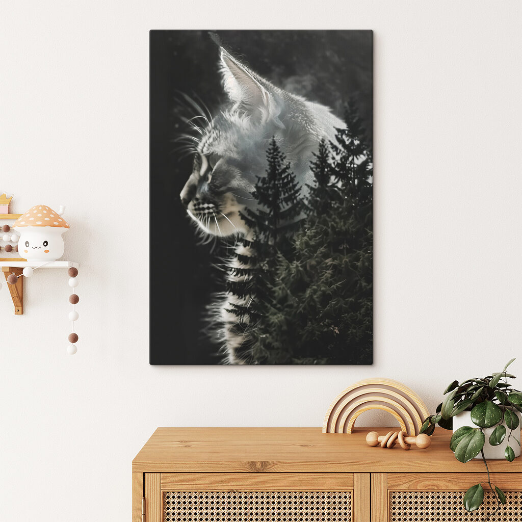 Gato en el bosque — interior 1