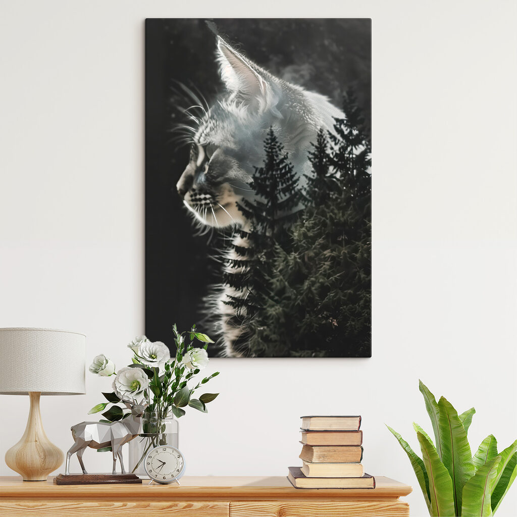 Gato en el bosque — interior 2