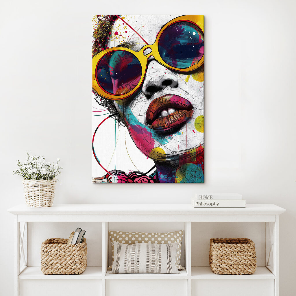Retrato con gafas redondas — interior 2