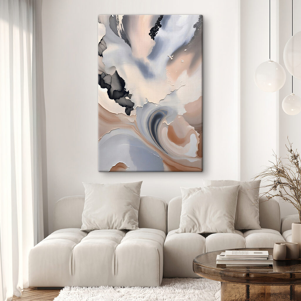 Pintura en tonos melocotón — interior 2