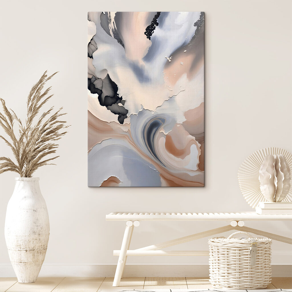 Pintura en tonos melocotón — interior 3