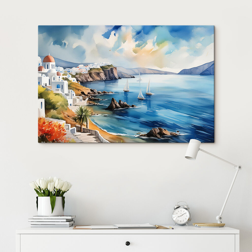 Veleros bajo casas blancas — interior 2