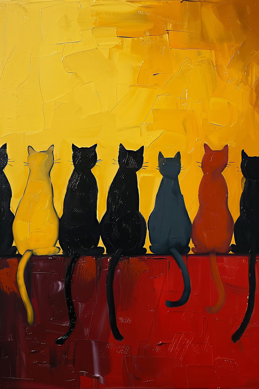 Colas de gatos — diseño completo