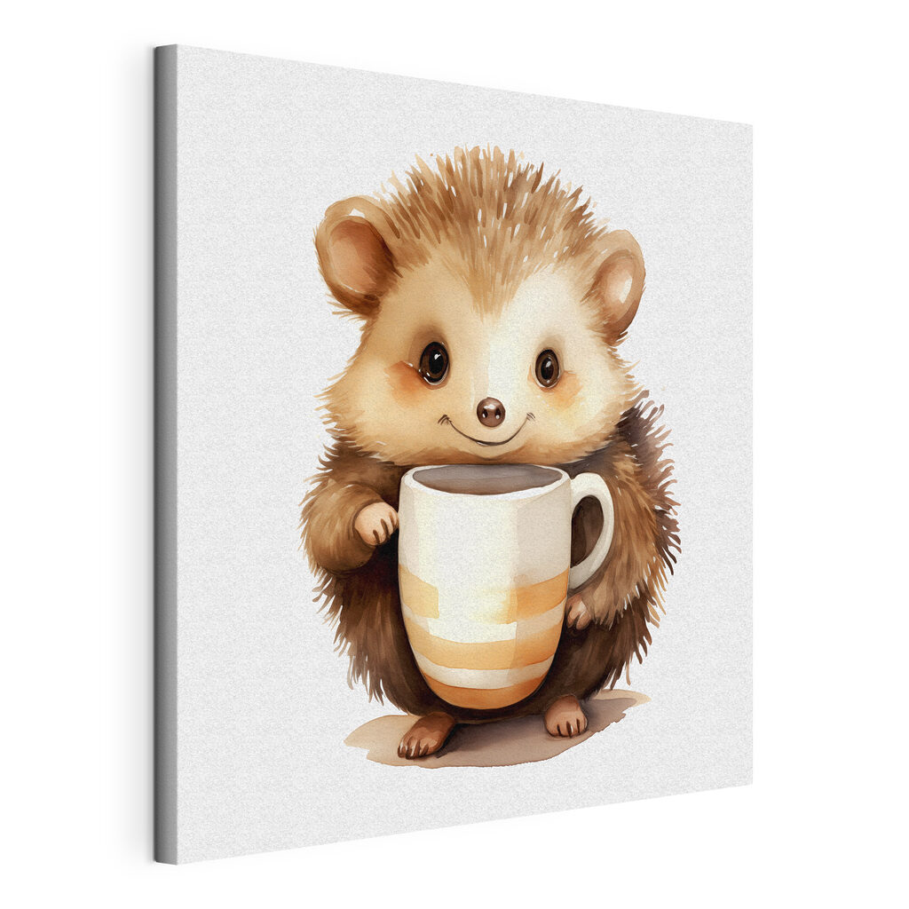 Erizo con taza grande — vista del producto