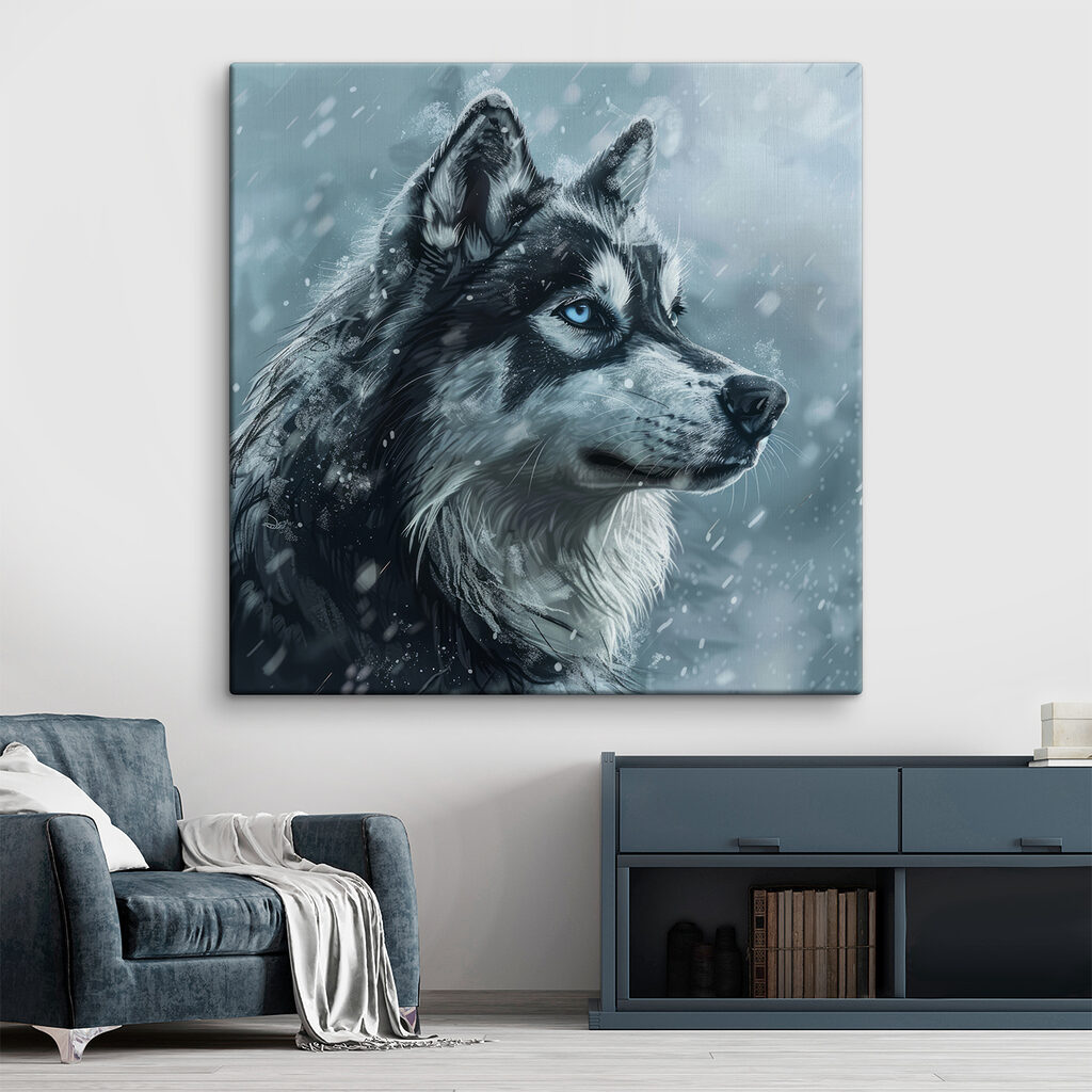 Husky en la nieve — interior 1