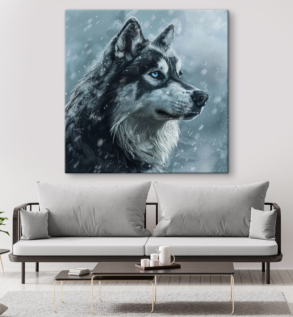 Husky en la nieve — interior 2