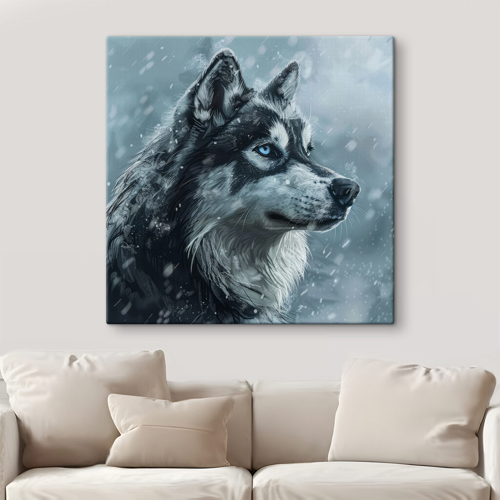 Husky en la nieve — interior 3