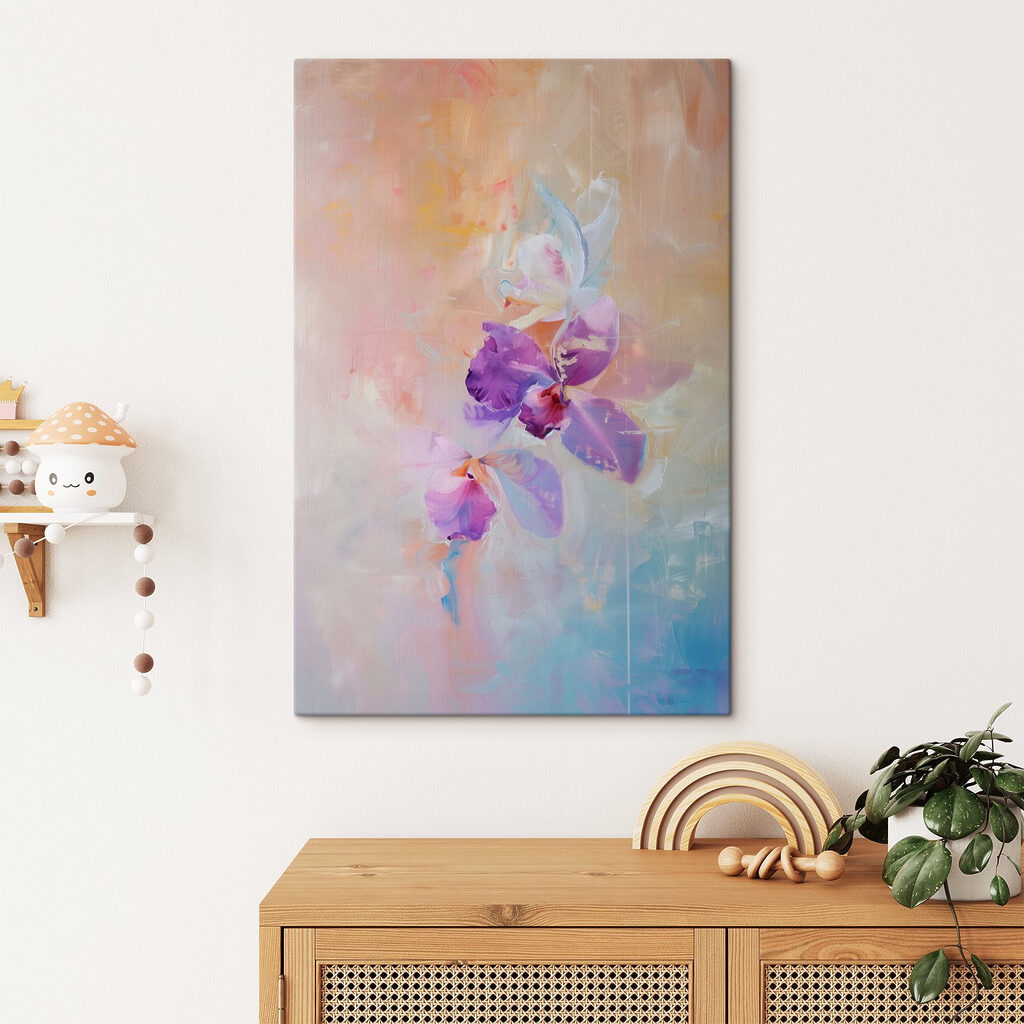 Orquídea en tono pastel — interior 2