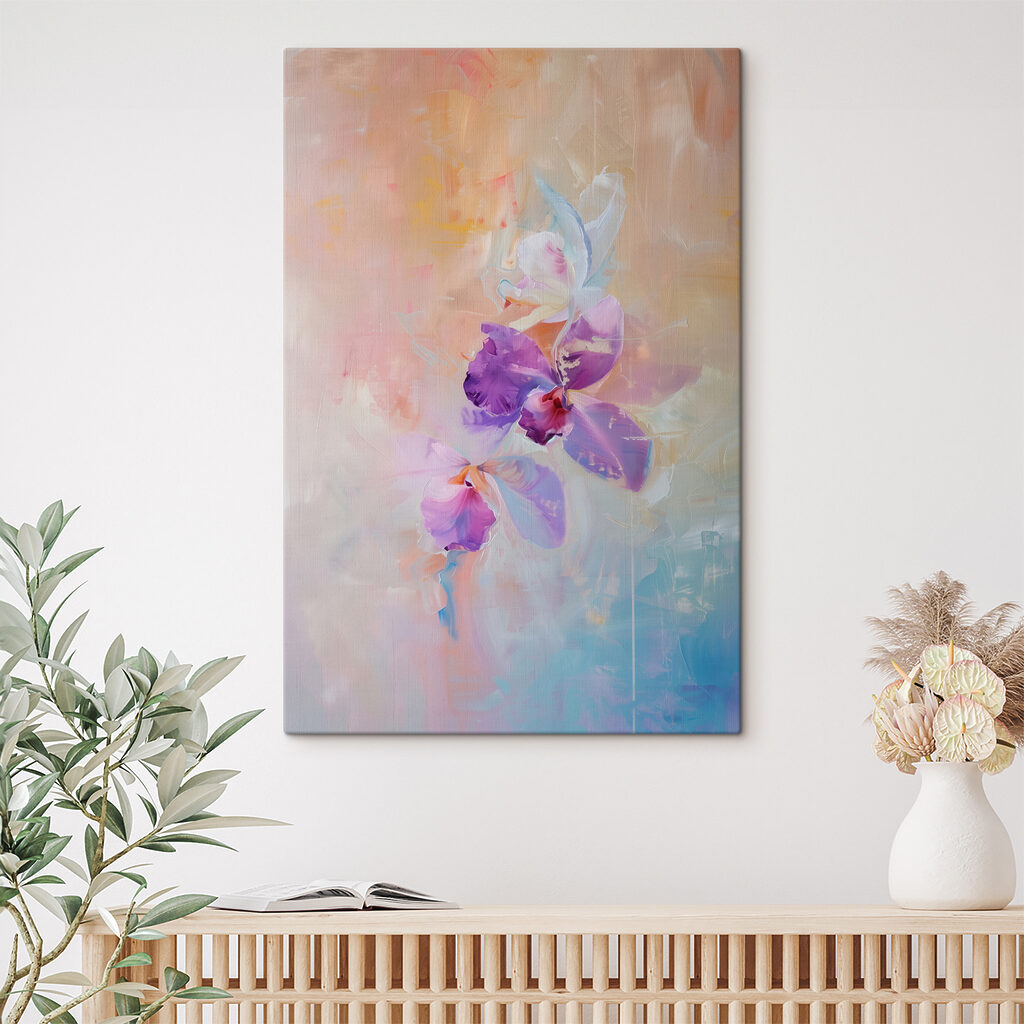 Orquídea en tono pastel — interior 3