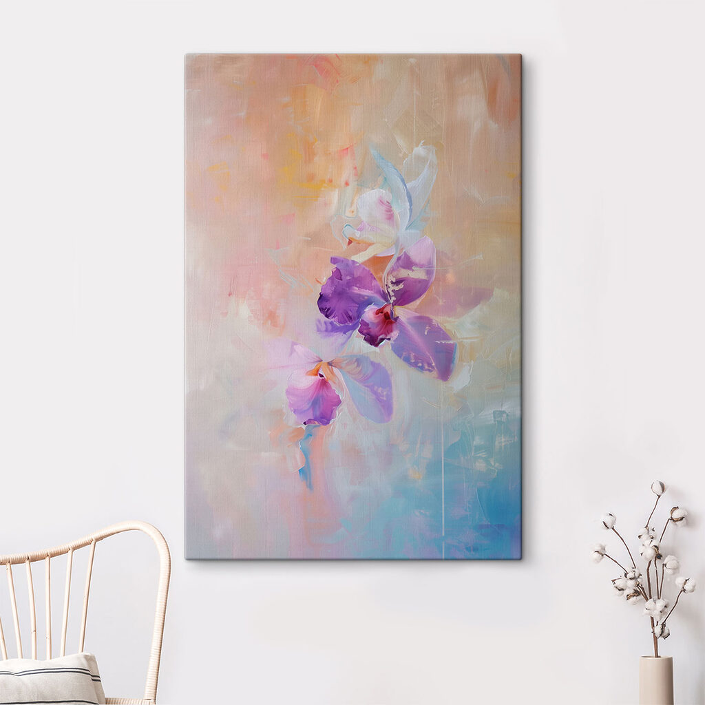 Orquídea en tono pastel — interior 4