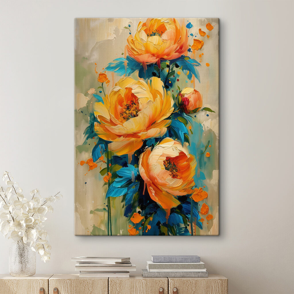 Rosas amarillas en franjas — interior 1