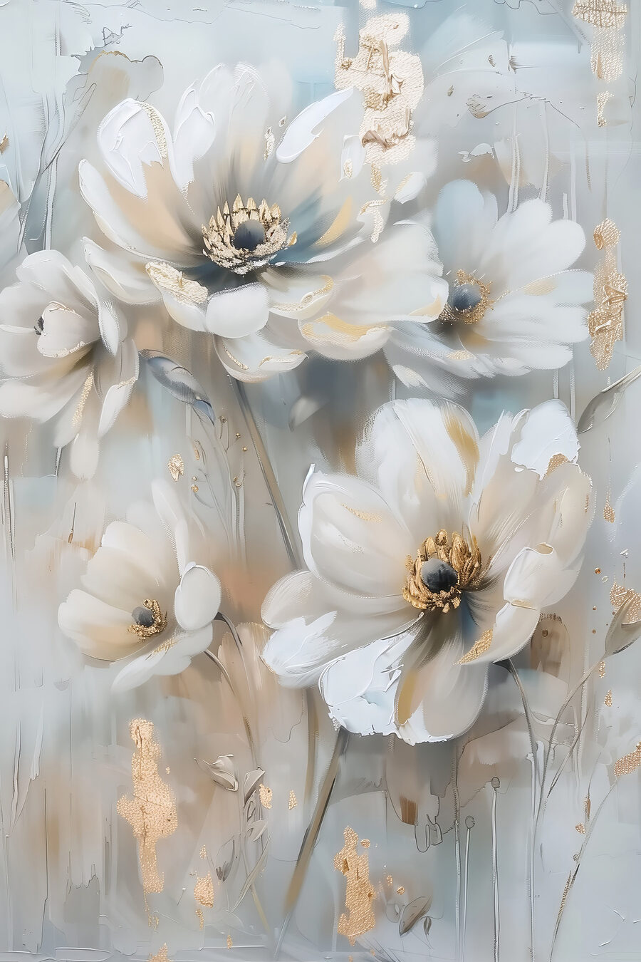 Ramo alto de flores — diseño completo