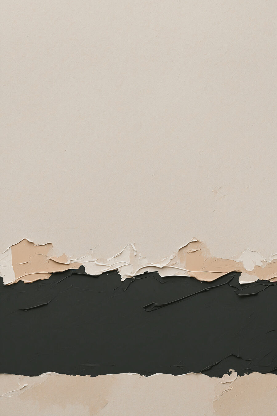 Banda oscura sobre beige — diseño completo